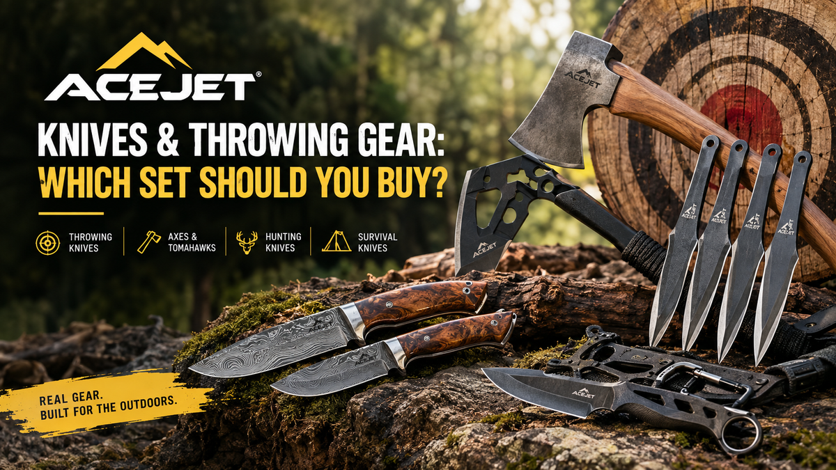 ACEJET Throwing Knives, Axes & Hunters | Black Country Outdoor