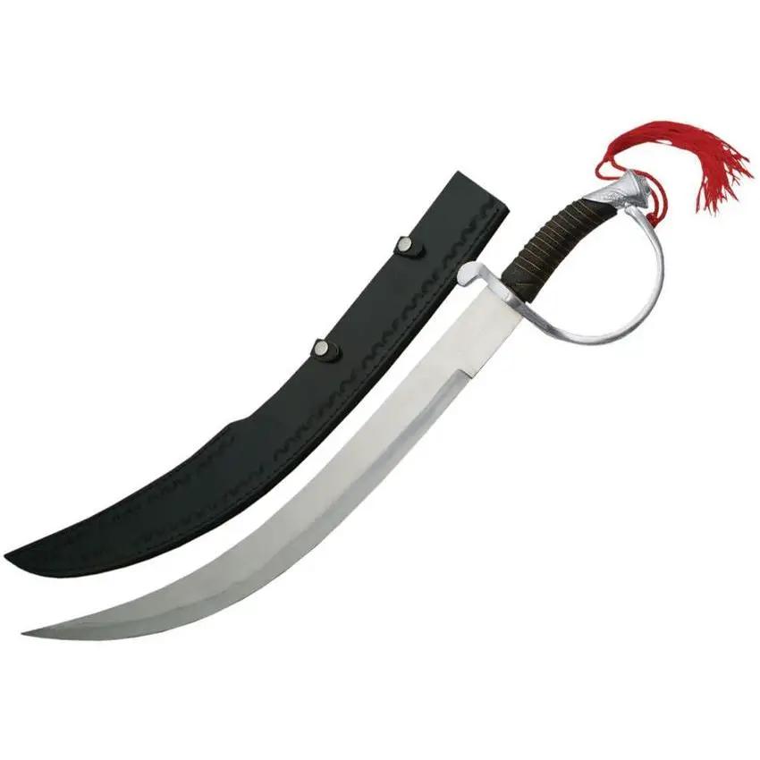 Authentic Pirate Sword 17 Inch Stainless Blade With Wire Wrapped Handle And Sheath For Cosplay by Pakistan