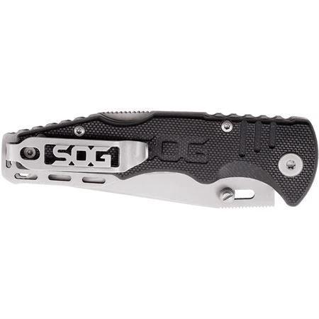 SOG Salute Mini Lockback Knife for EDC Enthusiasts, Compact 4in Closed, 3.1in 8Cr13MoV Blade, Rugged Dual Thumb Studs by SOG