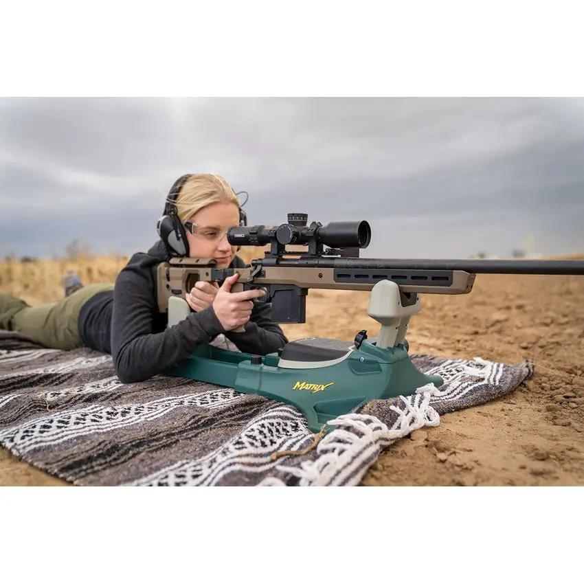Caldwell Matrix Gun Rest Adjustable Two Piece Frame With Spring Elevation For AR15 And Similar Guns Range Enthusiasts by Caldwell