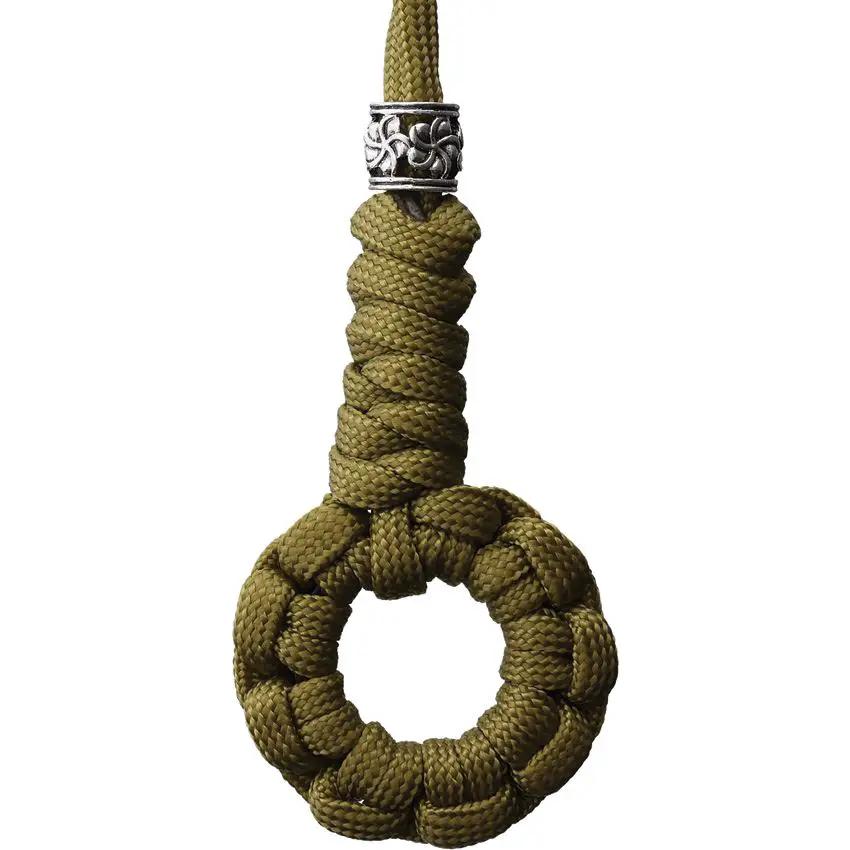 Coeburn Paracord Lanyard With Ring 6 Inch Cobra Knot Snake Knot Khaki Outdoor Survival Gear by Coeburn Tool