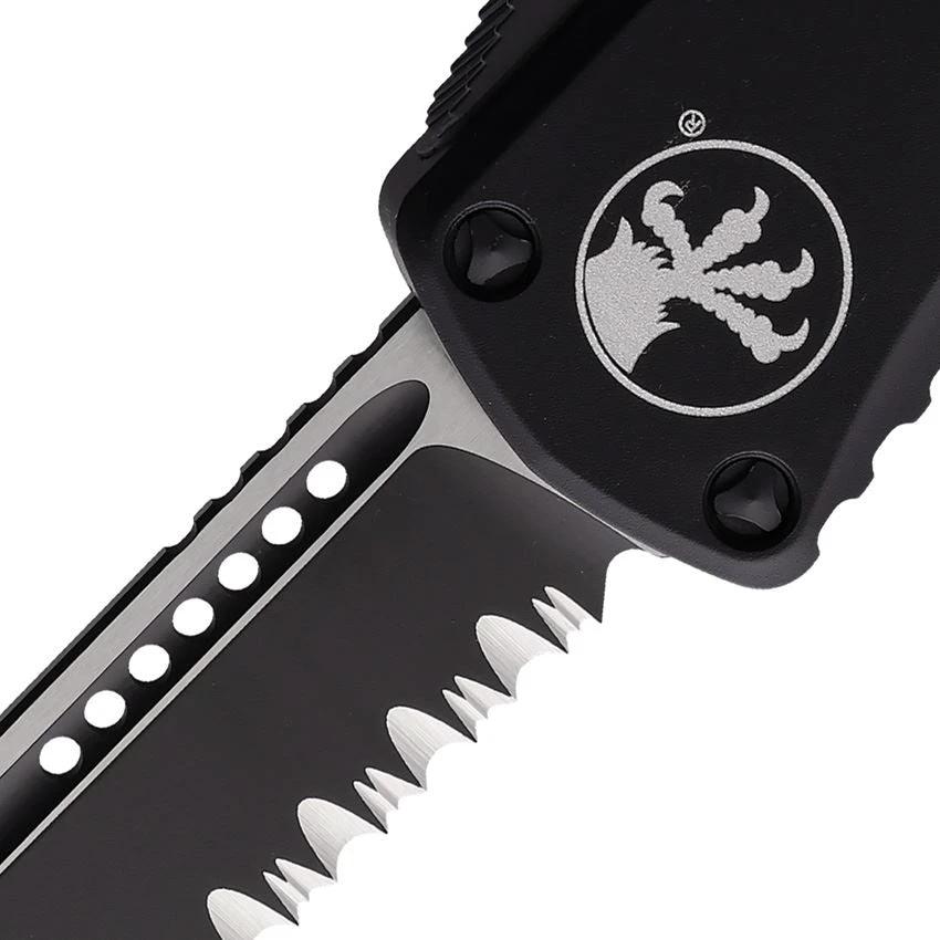 Microtech Hera OTF Auto Knife Black Aluminum Handle PS 703-2T For EDC Tactical Pros by Microtech