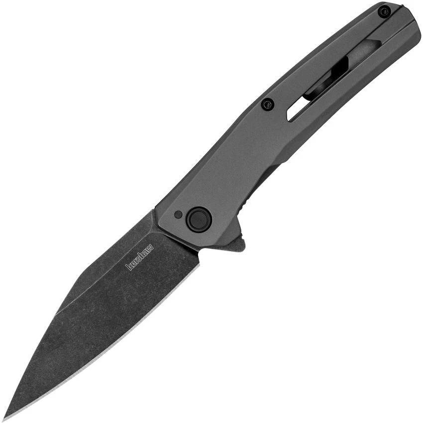 Kershaw Flyby Framelock Assisted Opening EDC Knife With D2 Blade Gray PVD Handle by Kershaw