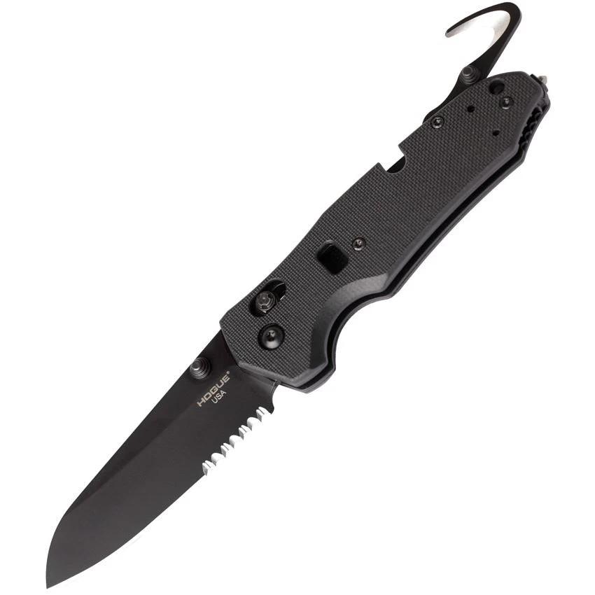 Hogue Trauma First Response ABLE 34770 Rescue Knife For First Responders With Glass Breaker And G10 Handle by Hogue