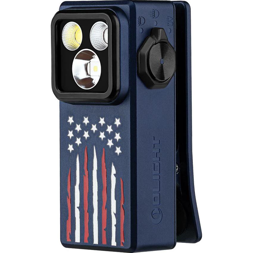 Olight Oclip Ultra Star Stripes Rechargeable Clip Light With Floodlight And Spotlight Modes For EDC Outdoors by Olight