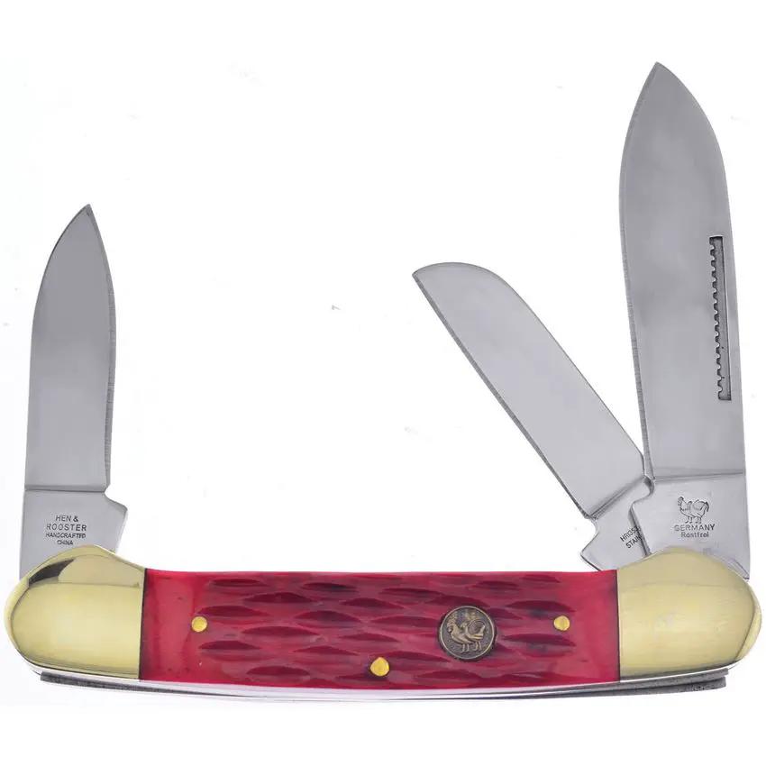 Hen & Rooster Int Gunboat Red Pick Bone HRI353S-RPB by Hen & Rooster Int