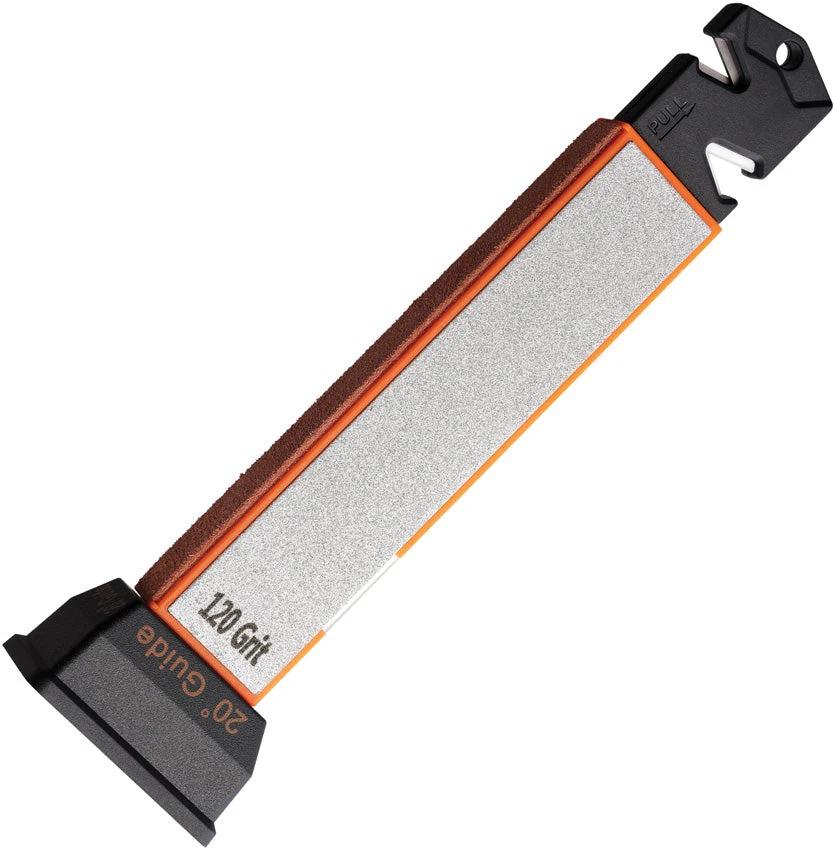 ABKT Tac Multi Function Sharpener AB1062 With Replaceable Diamond Plates 120 Grit 600 Grit Leather Strap by ABKT Tac