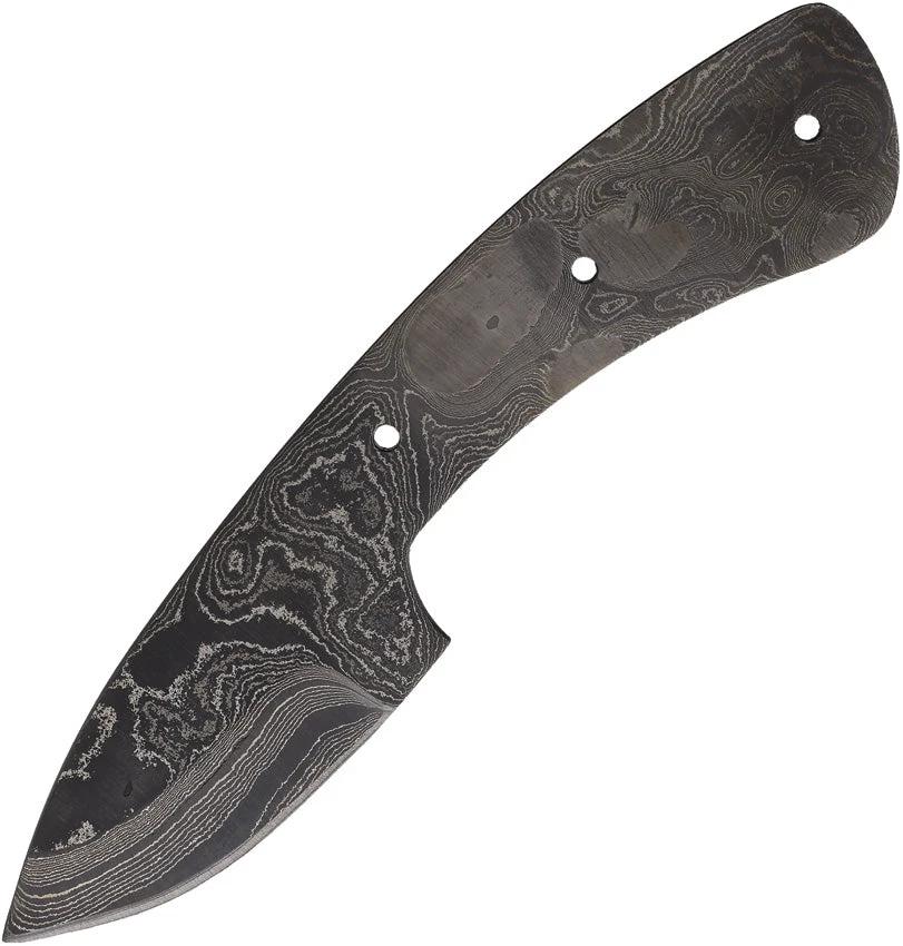 Alabama Damascus Steel Knife Blank ADS037 6.25in Overall 2.75in Blade One Piece Construction Full Tang For Knife Makers by Alabama Damascus Steel