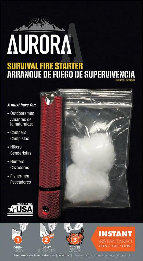 Aurora Survival Fire Starter Red 190737 by Aurora