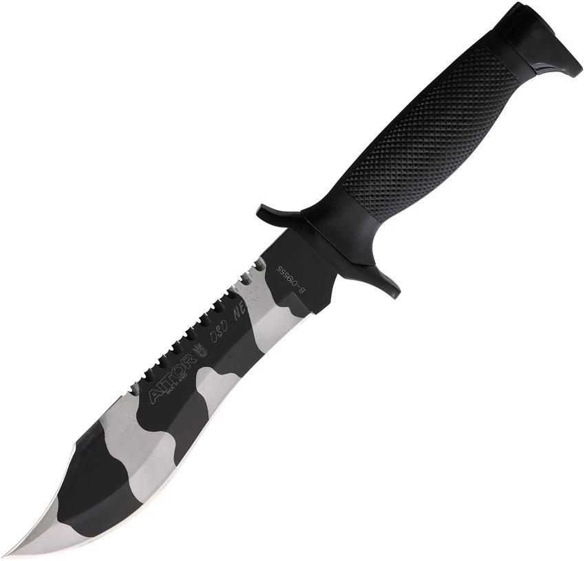 Aitor Oso Camo Knife Sawback 12 Inch Stainless Blade Outdoor Survival Tool For Camping And Hunting by Aitor