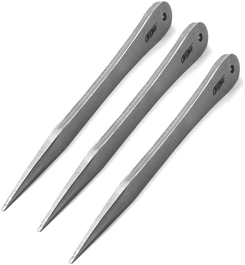 ACEJET Throwing Knives Slider Stinger 7249 Set Of Three 11In Spring Steel Lanyard Pro Thrower Approved by ACEJET