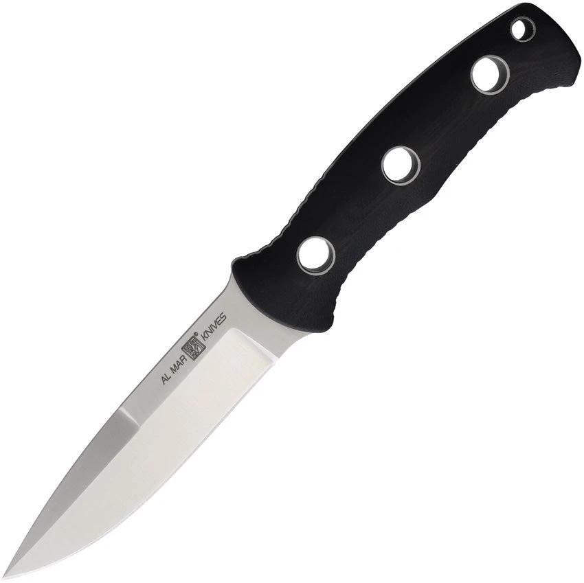 Al Mar S.E.R.E. Operator 30 Fixed Blade Knife With D2 Satin 3 Inch Blade And G10 Handle For Tactical Pros by Al Mar