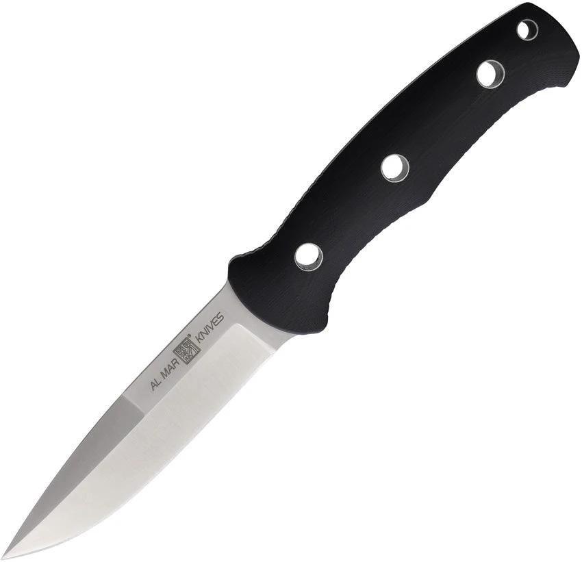 Al Mar SERE Operator 40 Fixed Blade Knife With D2 Satin 4 Inch Blade G10 Handle Neck Sheath Tactical EDC by Al Mar
