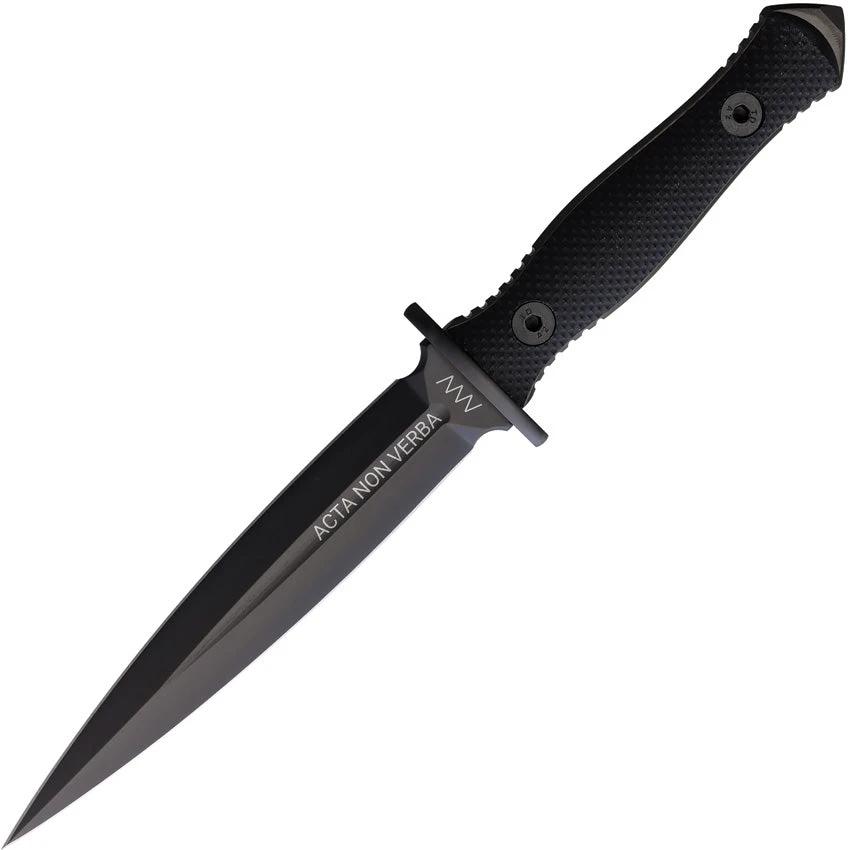Acta Non Verba KAMBA Fixed Blade Knife With DLC Coated Elmax Blade And MOLLE Sheath For Tactical EDC Enthusiasts by Acta Non Verba Knives