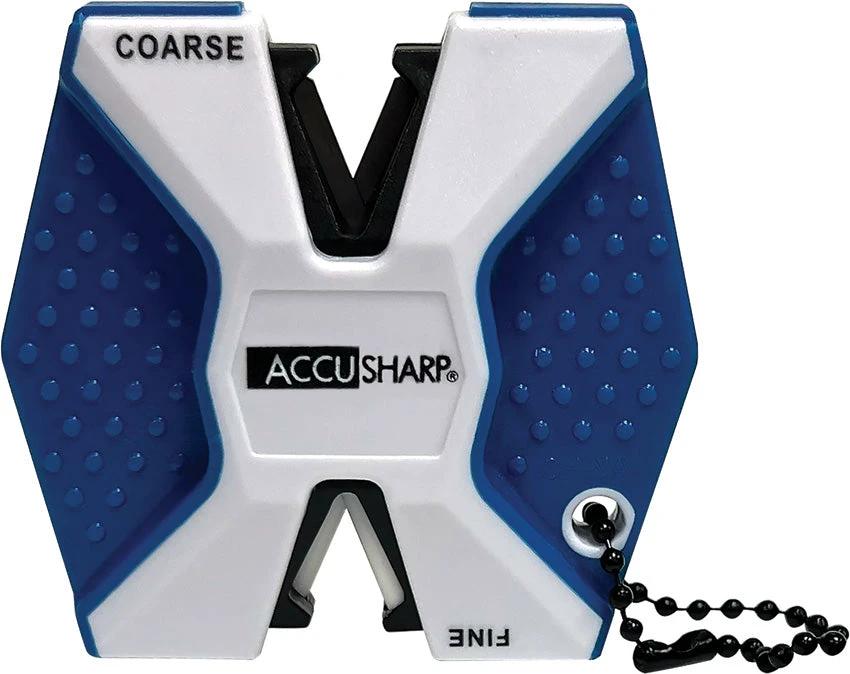 AccuSharp Two Step Sharpener 342C Diamond Honed Tungsten Carbide Blades With Crossed Fine Ceramic Rods by AccuSharp