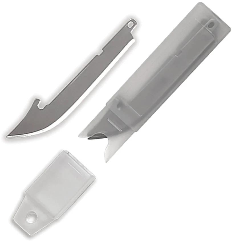 AccuSharp Replacement Blades For Razor 742C 3.5 Inch 420 Stainless Pack Of Six With Plastic Holder Clam Packed by AccuSharp