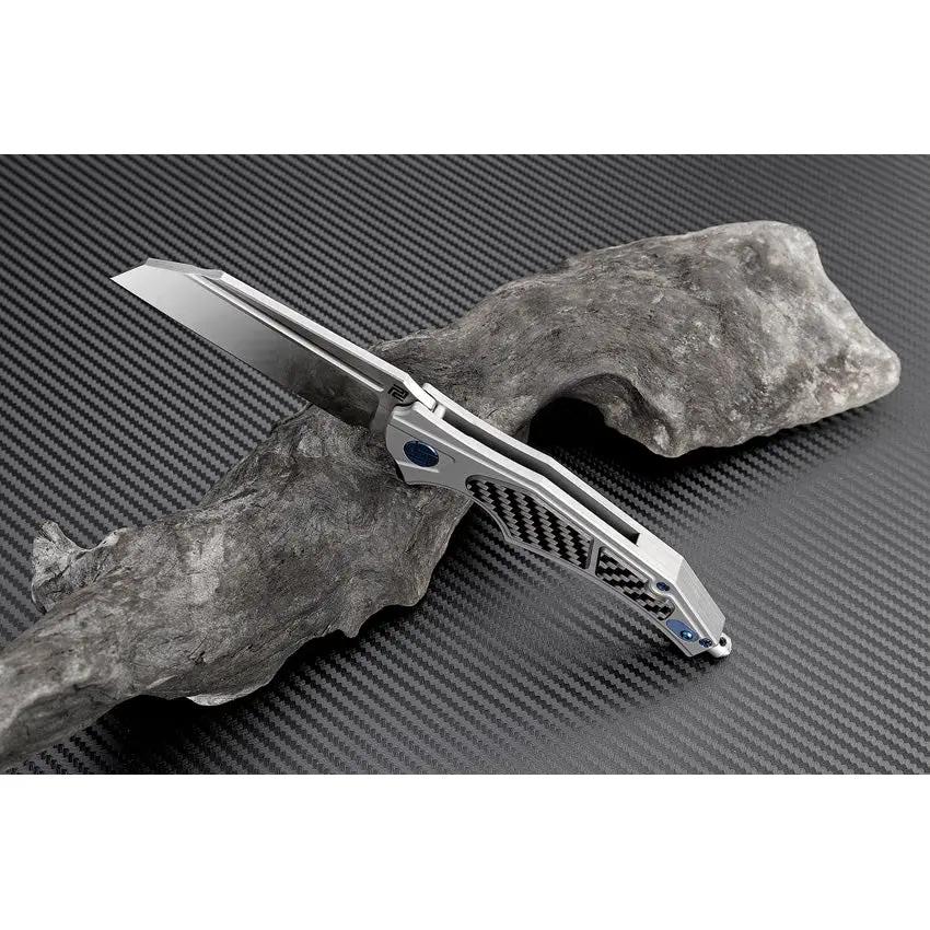 Premium Artisan Apache Nomad Framelock Knife Gry M39 3.5in Blade For EDC And Outdoor Enthusiasts by Artisan