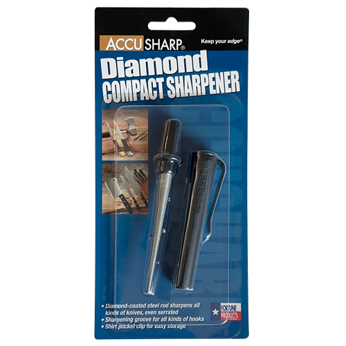 AccuSharp Diamond Compact Sharpener Model 050C Knife and Tool Sharpener for Precision Edges by AccuSharp