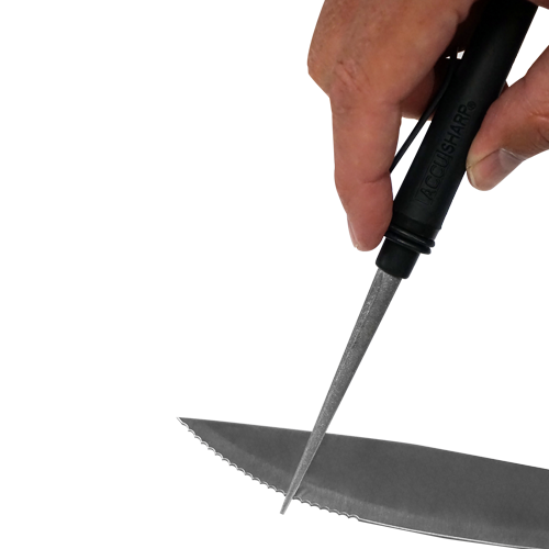 AccuSharp Diamond Compact Sharpener Model 050C Knife and Tool Sharpener for Precision Edges by AccuSharp