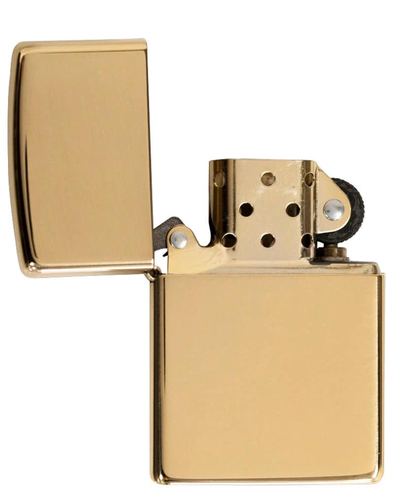 Armor® High Polish Brass Zippo Lighter – Classic Elegance for Any Adventure by Zippo