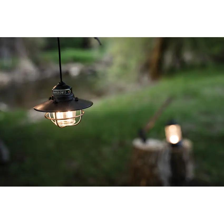 Barebones Living Edison Pendant Light Bronze USB Powered Weather Resistant Carabiner Outdoor by Barebones Living