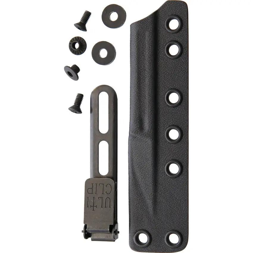 Bastinelli Picoeur Black PVD N690 Fixed Blade With Finger Ring One Piece Sheath EDC Ready by Bastinelli Creations