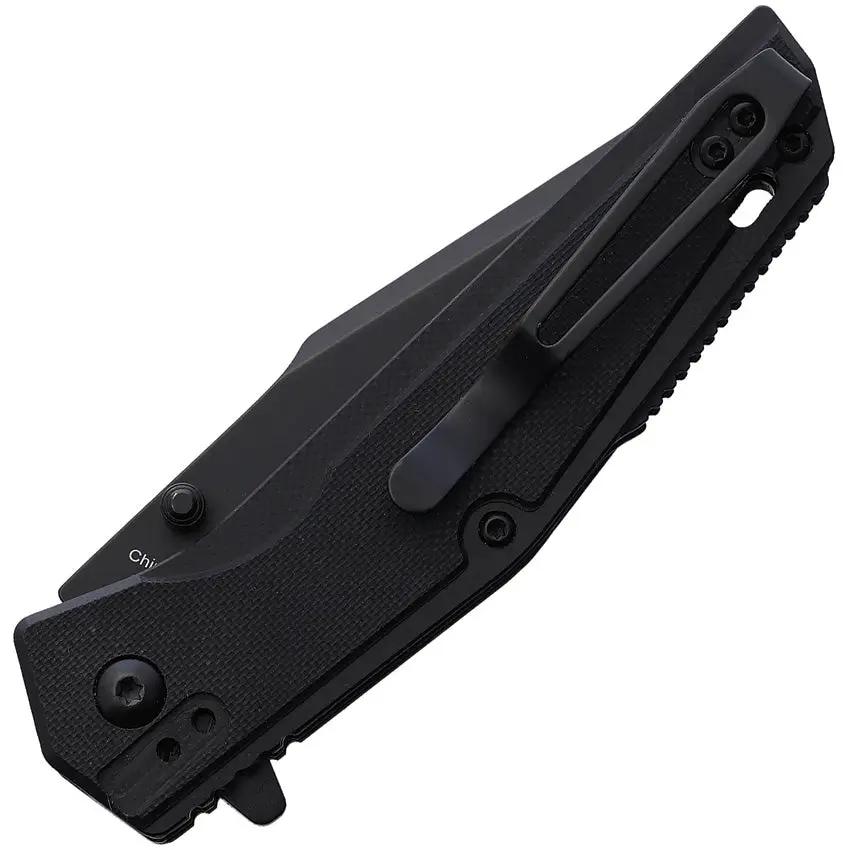 Bear And Son Linerlock Assisted Opening Knife Black G10 Handle 3.5 Inch Blade EDC For Everyday Carry by Bear & Son