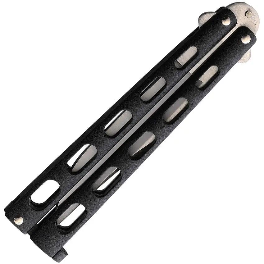 Bear And Son 30th Anniversary Butterfly Knife Collectors Edition Satin Blade Black Zinc Handle For Collectors by Bear & Son