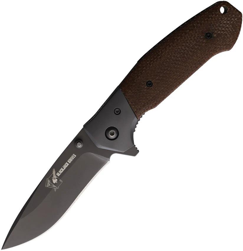 BlackJack Linerlock Brown Micarta BCB157 by BlackJack