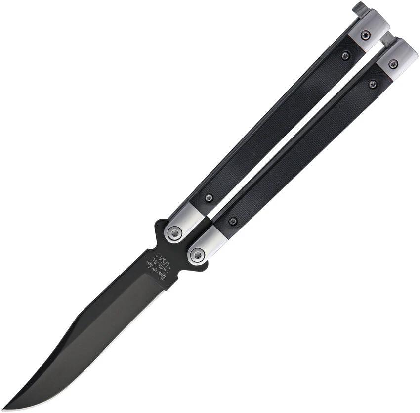 Bear & Son Butterfly Black G10 G17B by Bear & Son