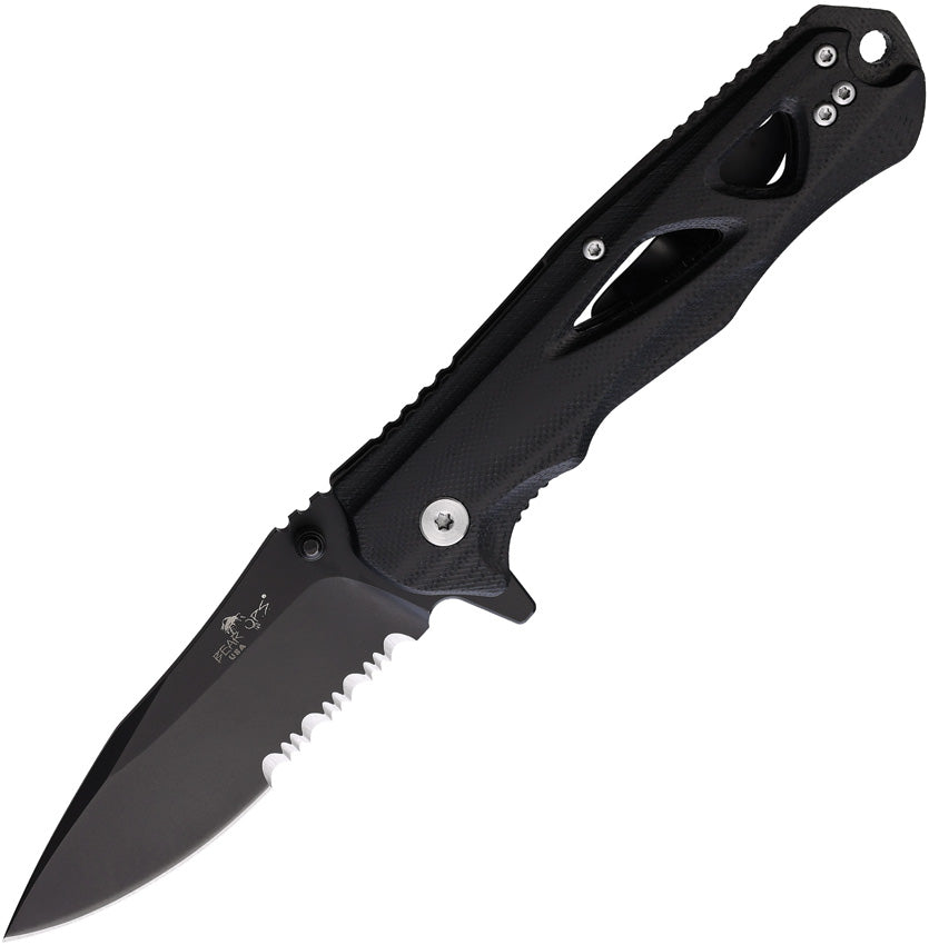 Bear & Son Rancor II Linerlock Black MC-400-B4-BS35SR