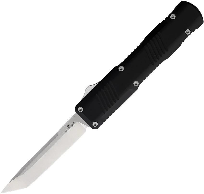 Bear & Son Auto OTF Tanto Black OTF-210-ALBK-S by Bear & Son