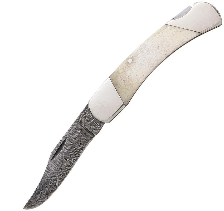 Bear & Son White Smooth Bone Lockback WSB05D by Bear & Son