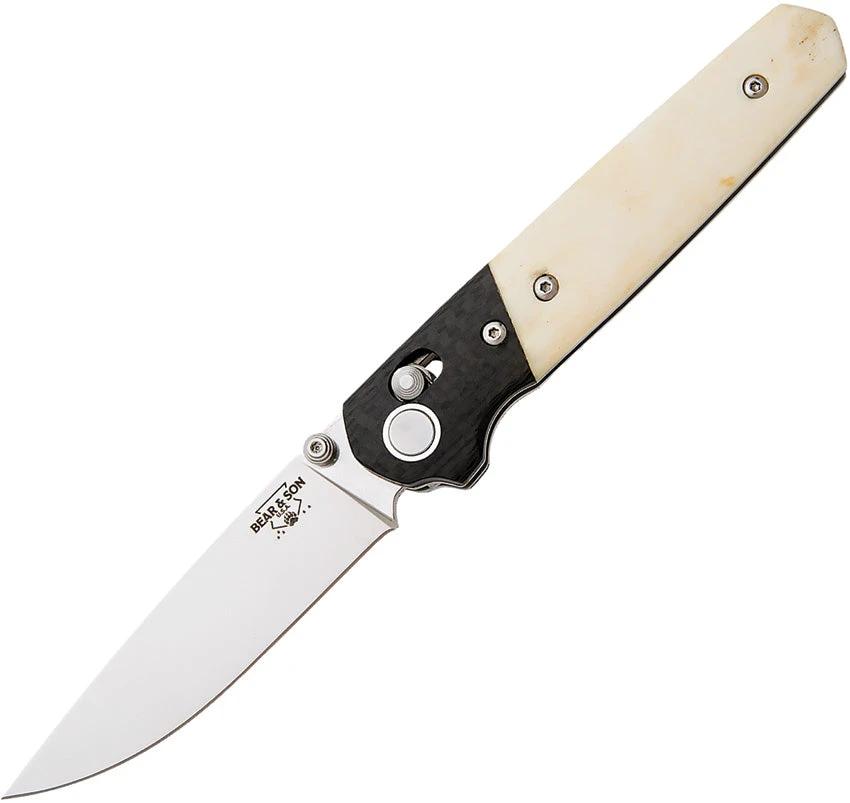 Bear & Son Lawman Slidelock White Bone WSB22 by Bear & Son