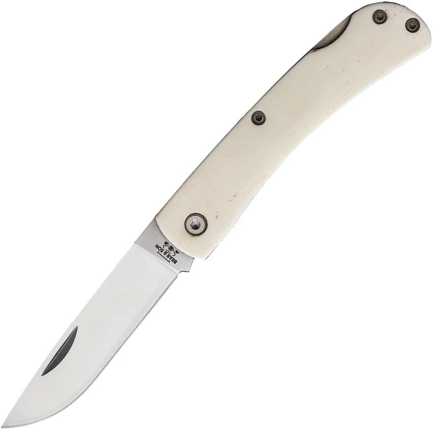 Bear & Son Small Lockback White Bone WSB37L by Bear & Son