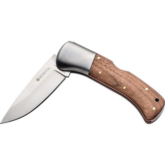 Beretta Steenbok Lockback Folding Knife for EDC and Outdoors 3.75 Inch Satin Blade by Beretta