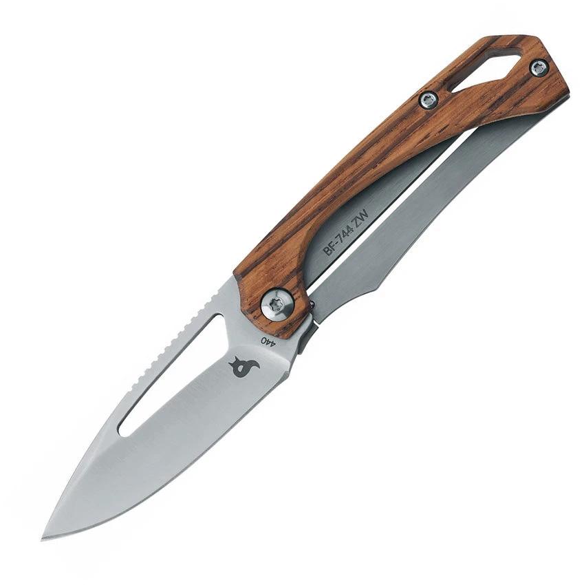 Black Fox Racli Framelock Zebrawood 01FX856 by Black Fox