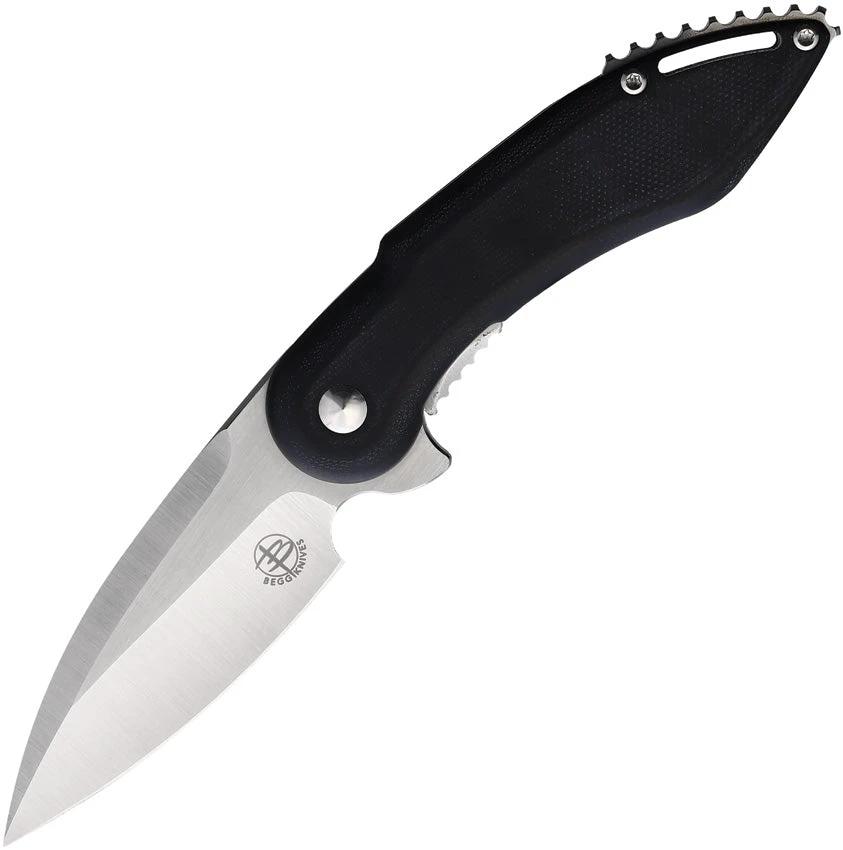 Begg Knives Mini Glimpse Linerlock Black MINI GLIMPSE NO HOLES by Begg Knives