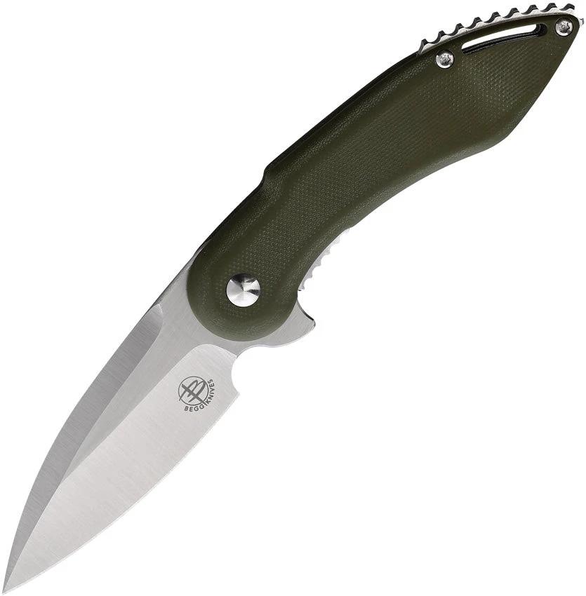 Begg Knives Mini Glimpse Linerlock OD MINI GLIMPSE NO HOLES by Begg Knives