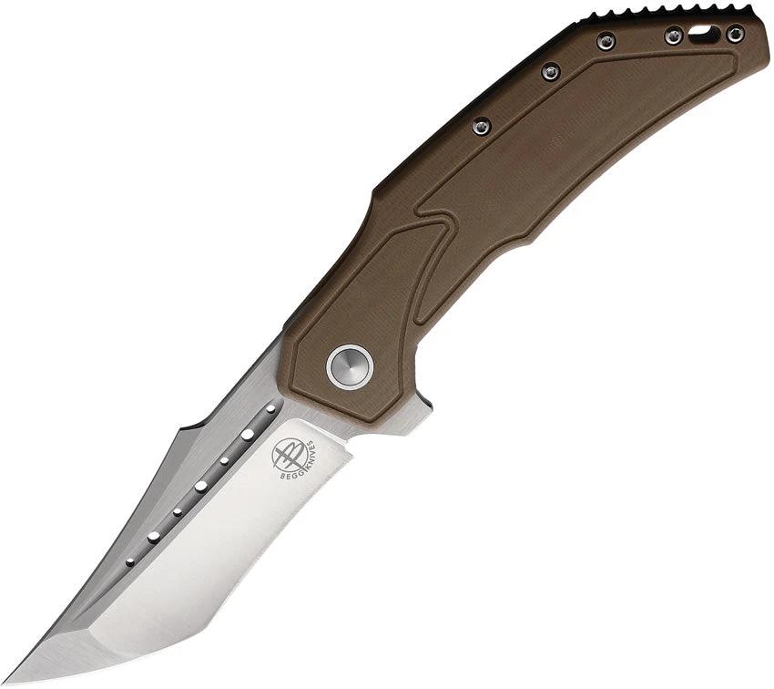 Begg Knives Astio Framelock Tan AISTO by Begg Knives