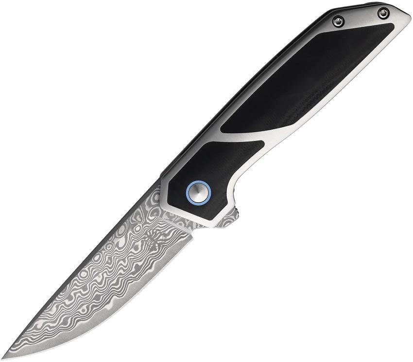 Begg Knives Diamici Linerlock Damascus DIAMICI DAMASCUS BLK G10 by Begg Knives