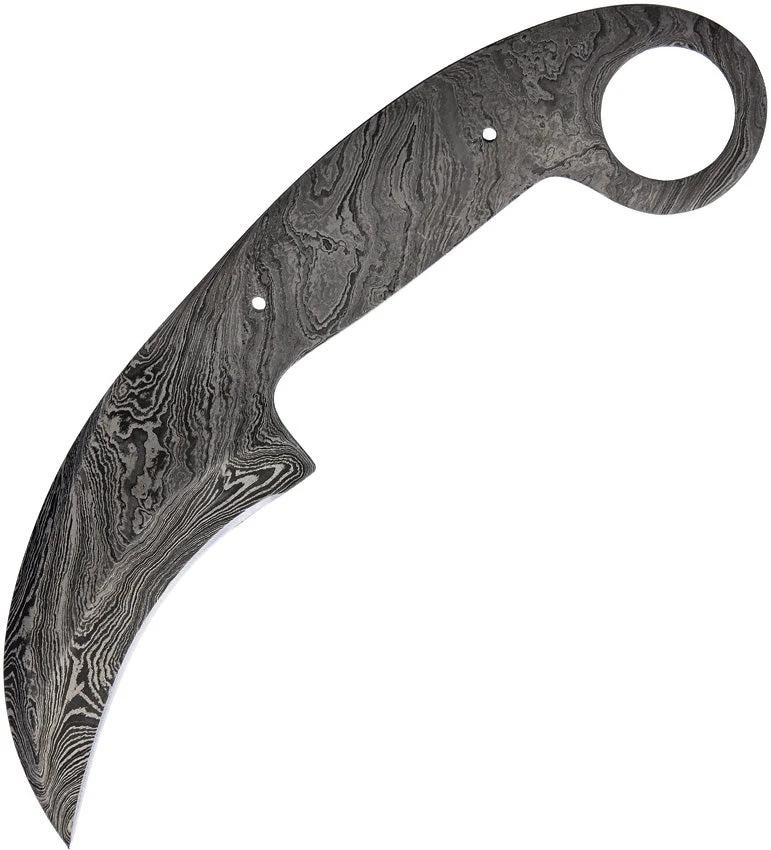 Knifemaking Karambit Knife Blade Damascus SM-APR-BL3 DAMASCUS by Knifemaking