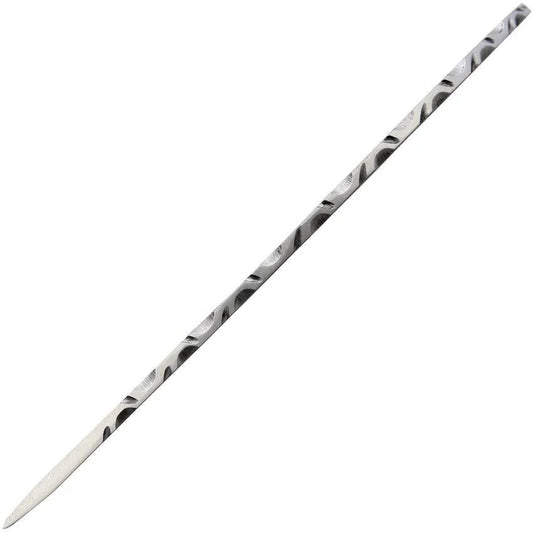 SM APR Skinner Knife Blade 3.25 Inch Satin Stainless - Full Tang Strength With Spine Filework, 7.5 Inch Overall by Knifemaking