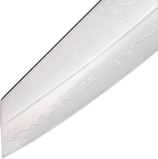 Benchmark Damascus Chef Knife 8 Inch With G10 Handle For Serious Home Cooks And Professionals by Benchmark