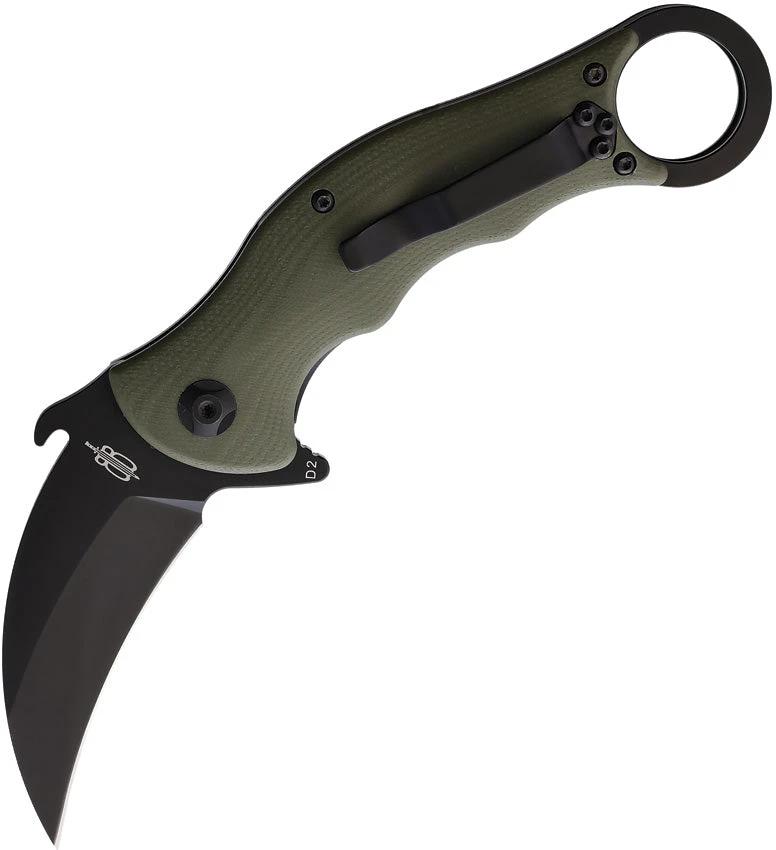 BucknBear Tactical Karambit Linerlock BNB1221KFG by BucknBear