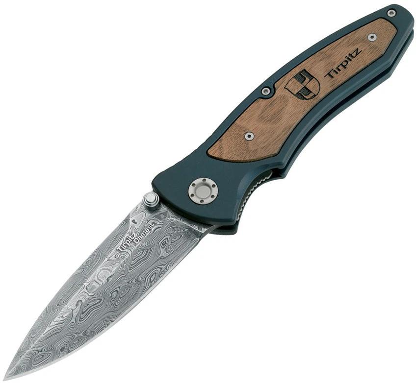 Boker Tirpitz Damascus Linerlock 110190DAM by Boker