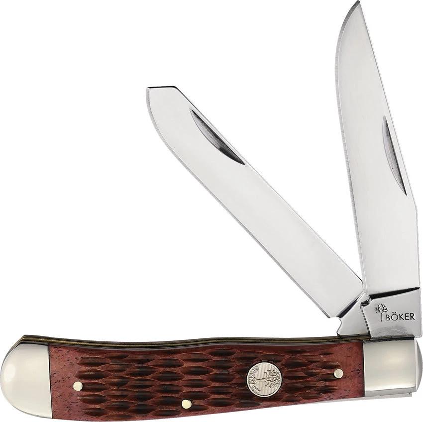 Boker Trapper Carbon Brown Bone 110881 by Boker