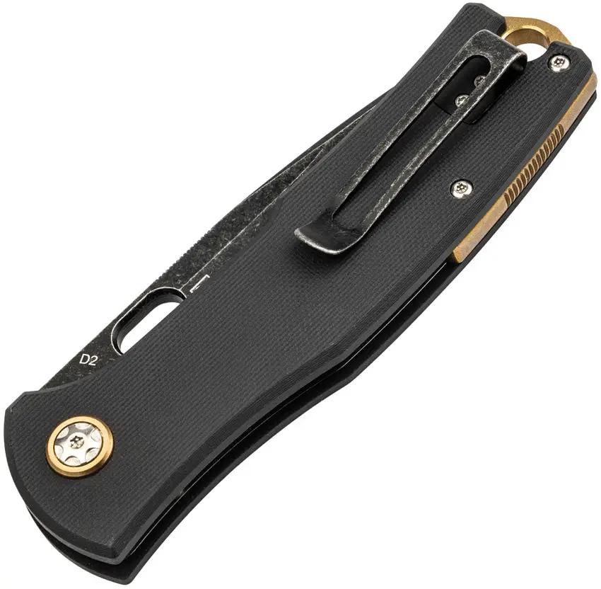Boker Plus Fieldfolder Linerlock 01BO375 Premium EDC Knife With D2 Blade Black G10 Handle by Boker Plus