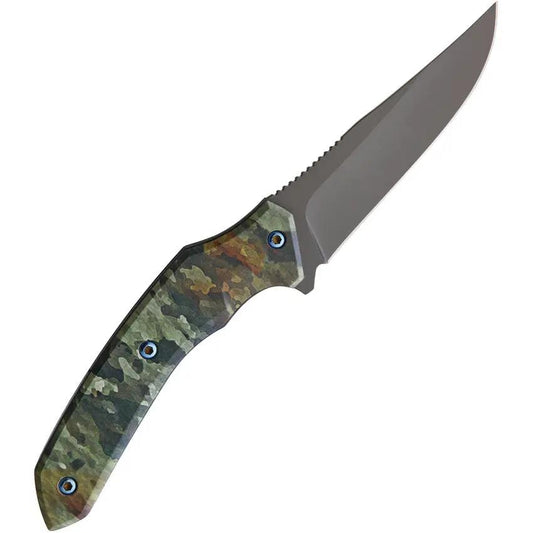 Browning TDX Fixed Blade Knife Full Tang 4in Titanium-Coated Stainless Blade for Hunters Outdoors by Browning