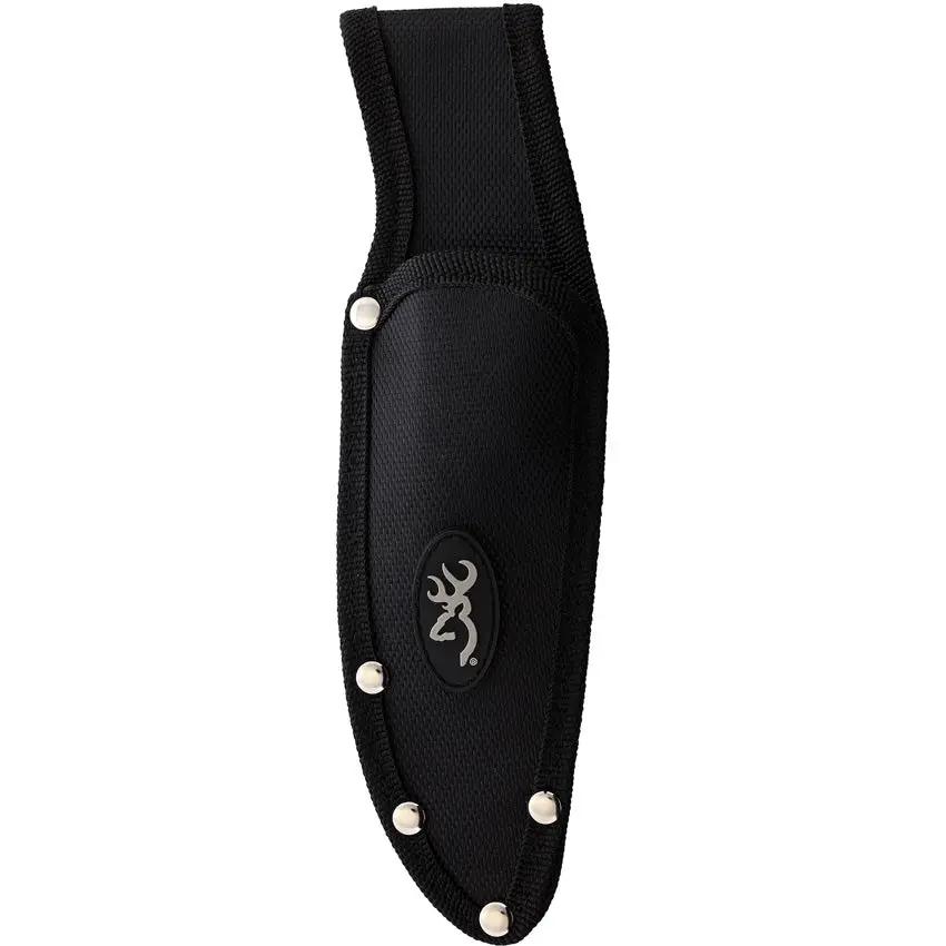 Browning Guthook Stainless Fixed Blade Knife With Black Finish 3.75in Guthook Blade Full Tang Outdoor Enthusiasts by Browning